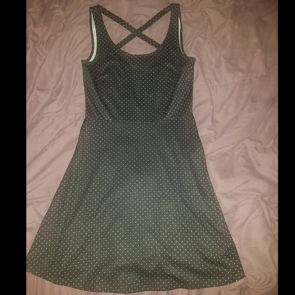 Black & White polkadot dress Size Sm H&M